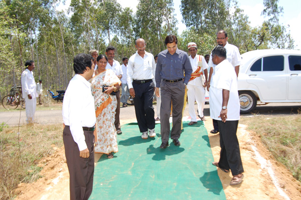 District Collector Shri. Rajendra Kumar arriving for Public Hearing