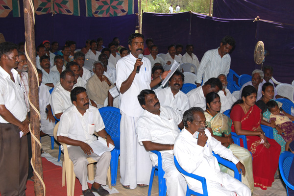 Section of the Public hearing participants